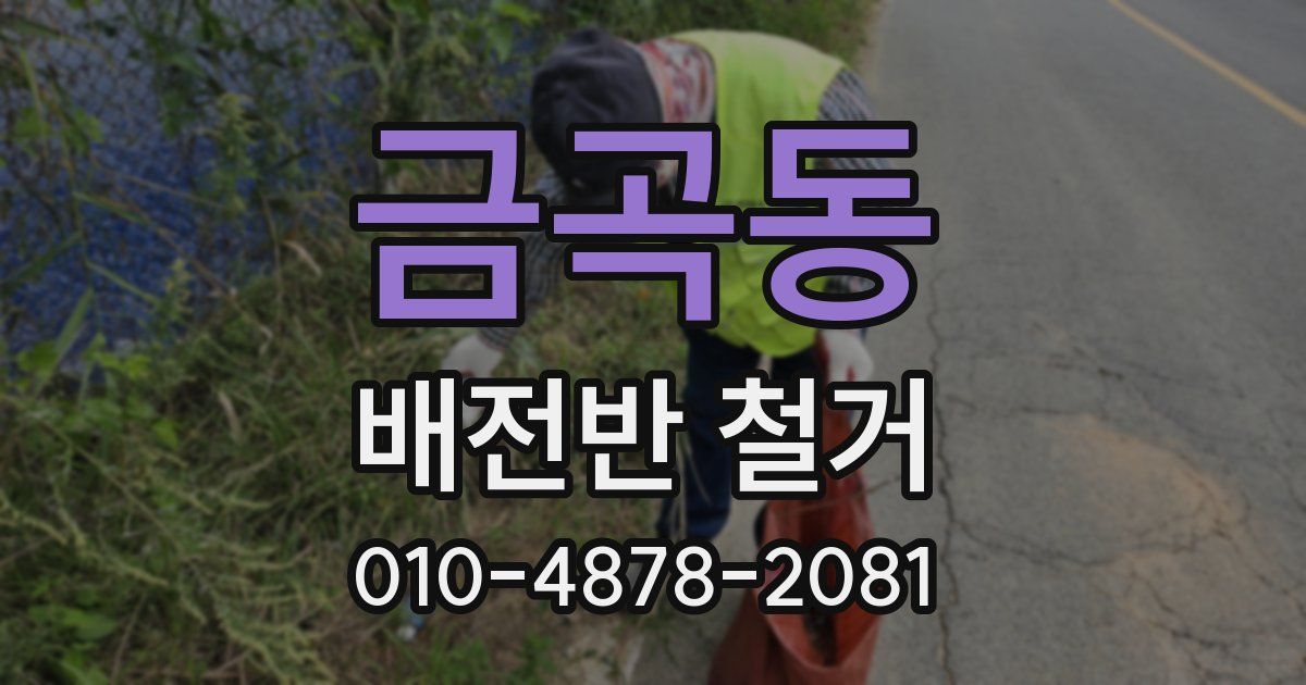 금곡동 배전반 철거