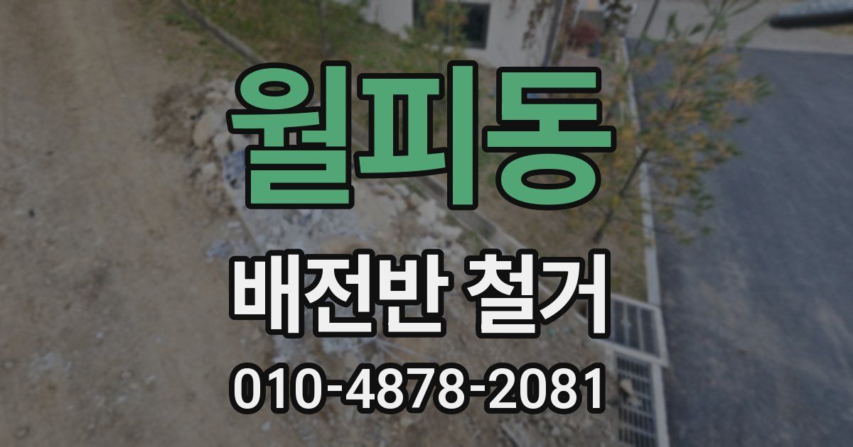 월피동 배전반 철거