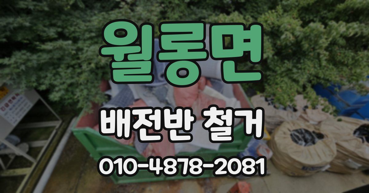 월롱면 배전반 철거