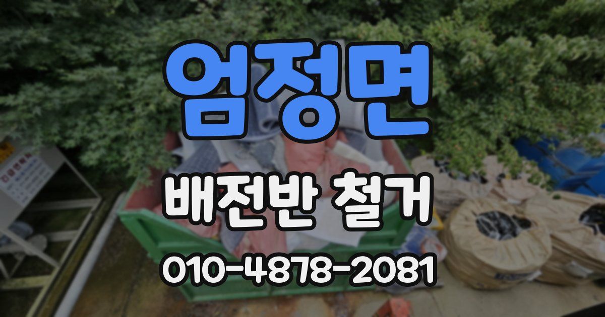 엄정면 배전반 철거