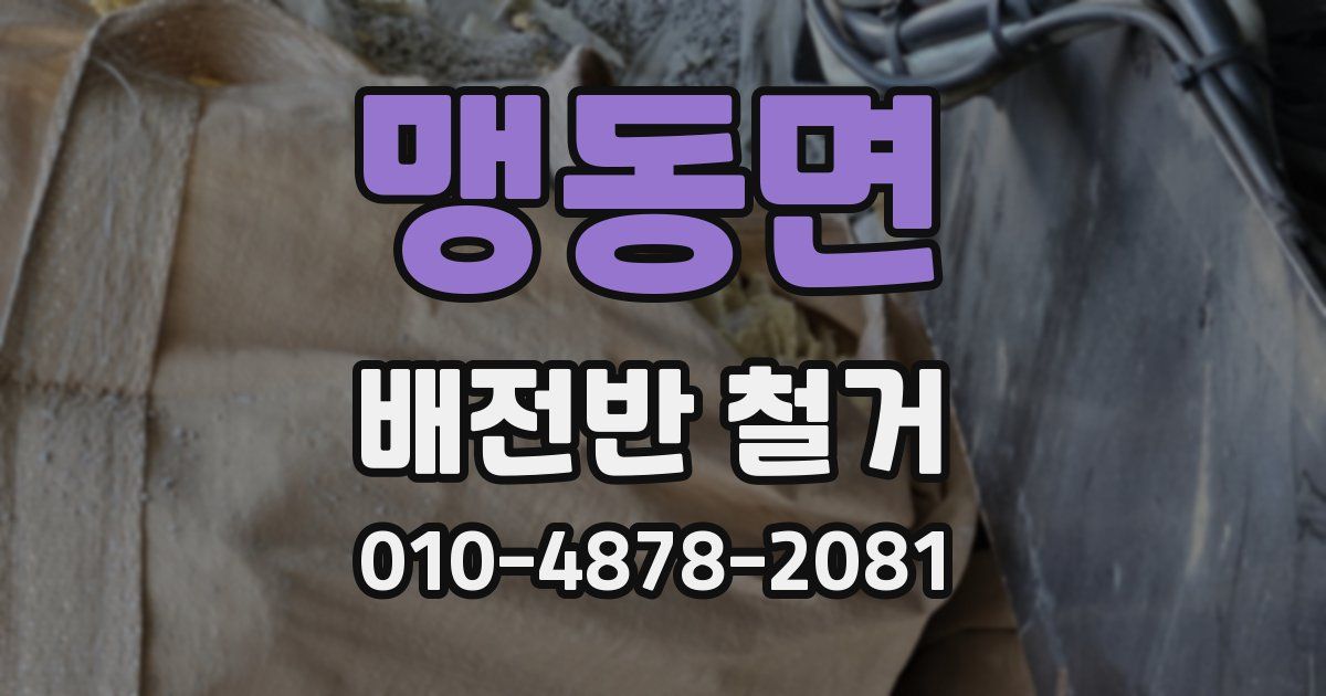 맹동면 배전반 철거