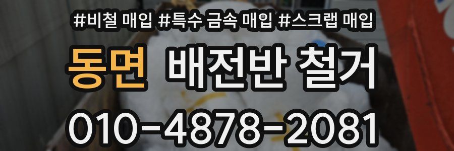 동면 배전반 철거