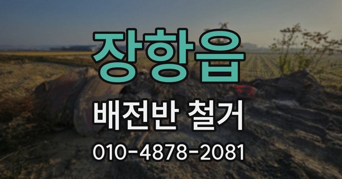장항읍 배전반 철거