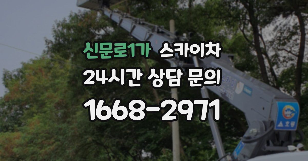 신문로1가 스카이차