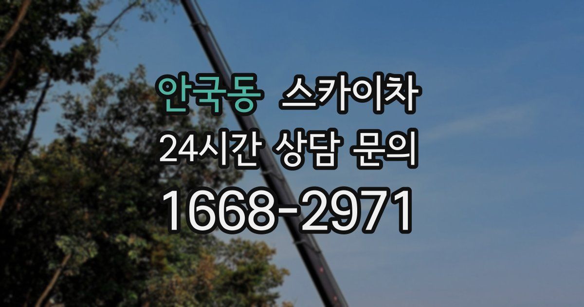 안국동 스카이차