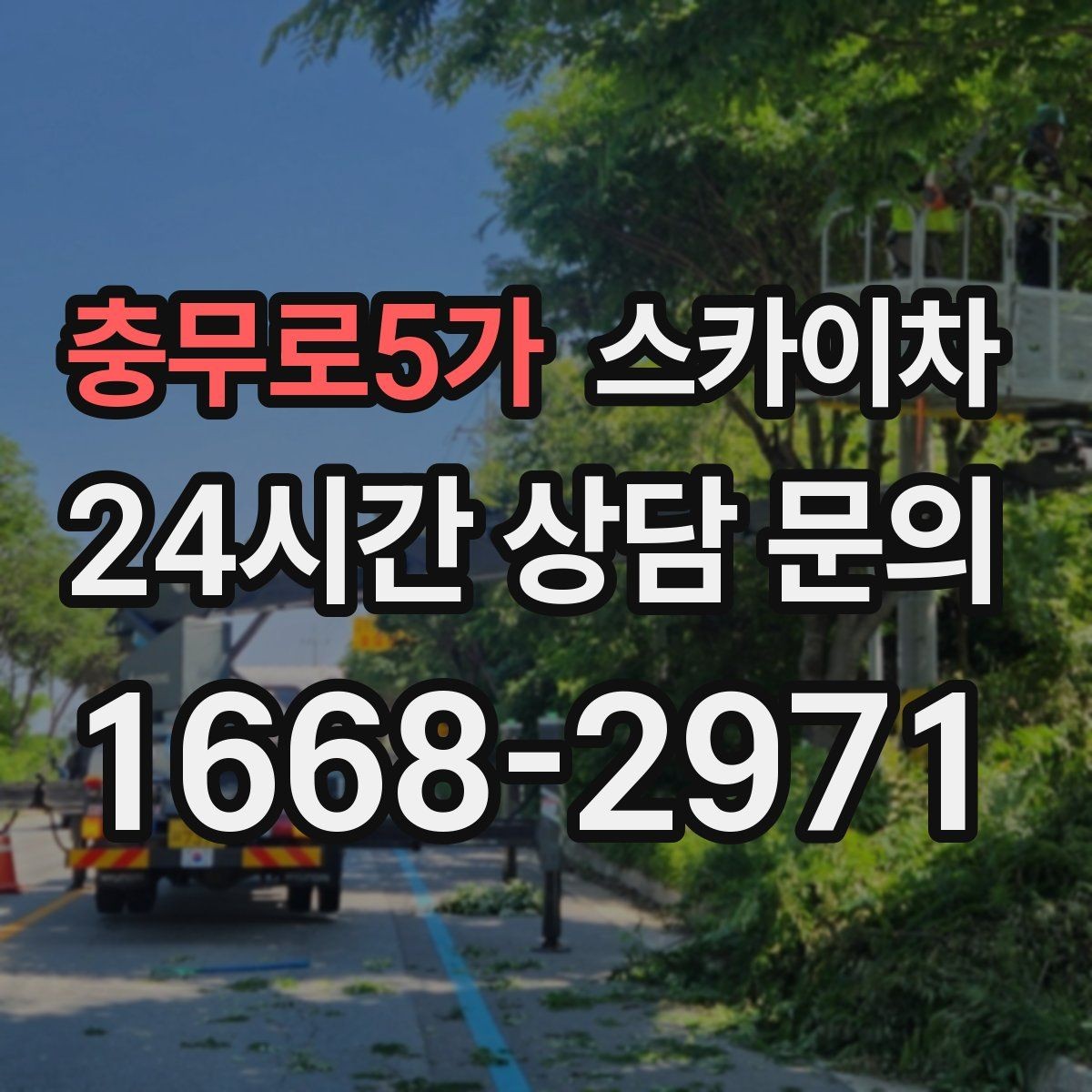 충무로5가 스카이차 외벽 실리콘 재시공이 필요한 신호
