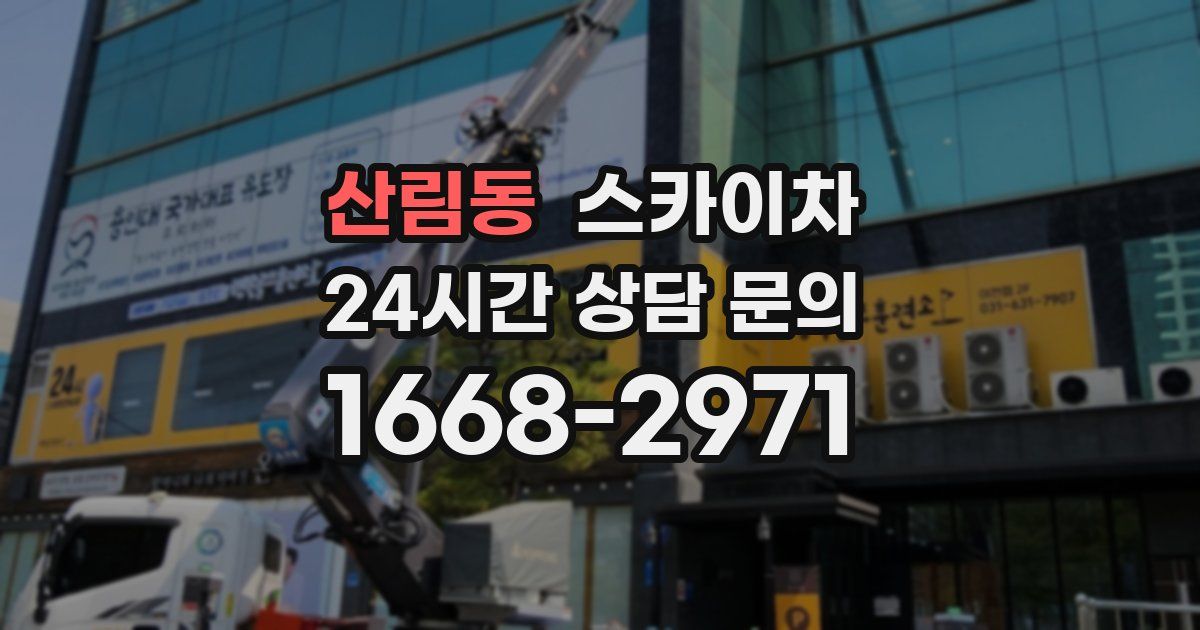 산림동 스카이차