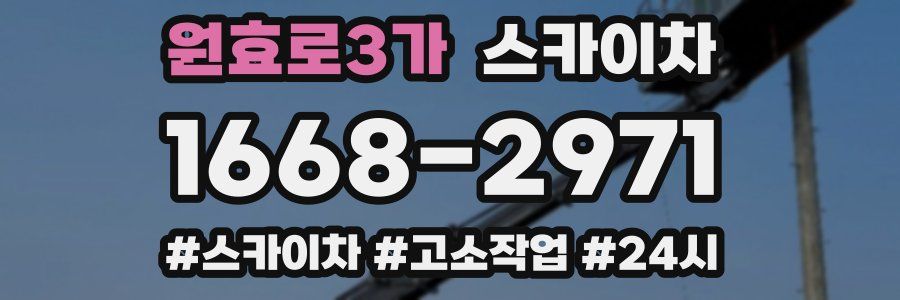 원효로3가 스카이차