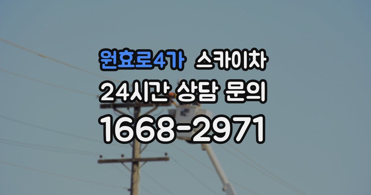 원효로4가 스카이차