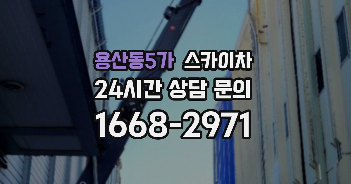 용산동5가 스카이차