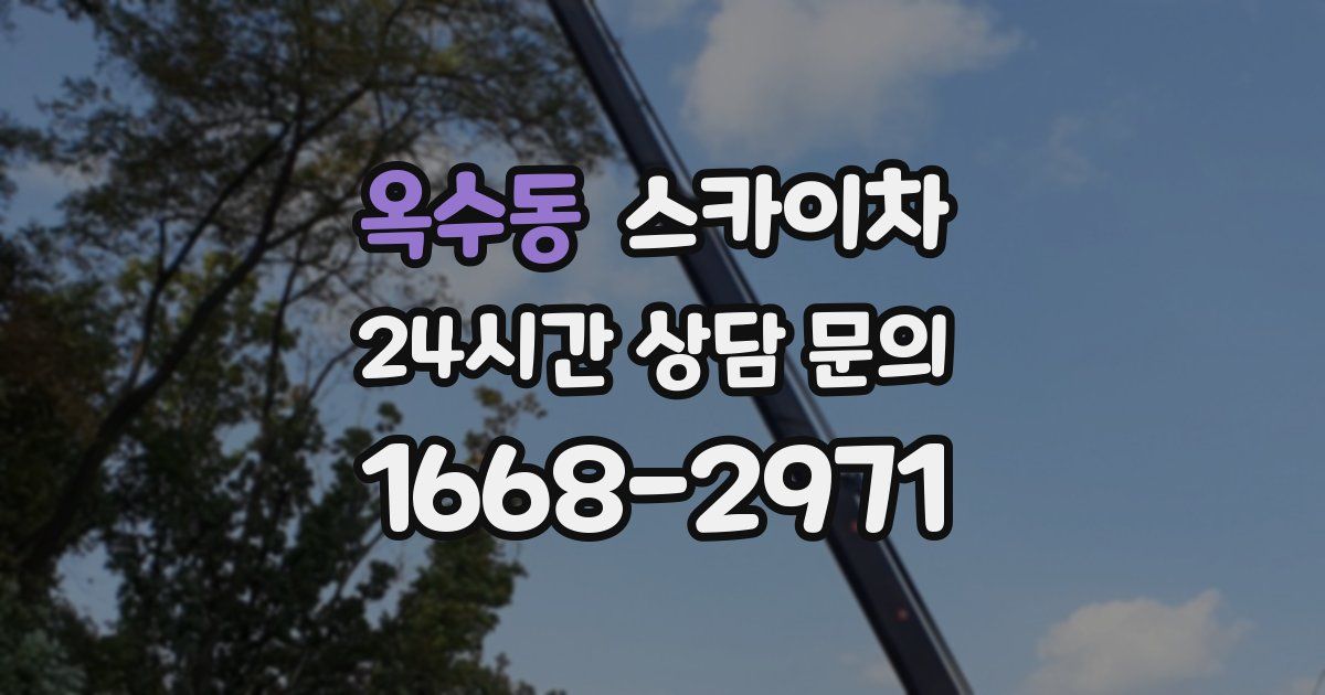 옥수동 스카이차