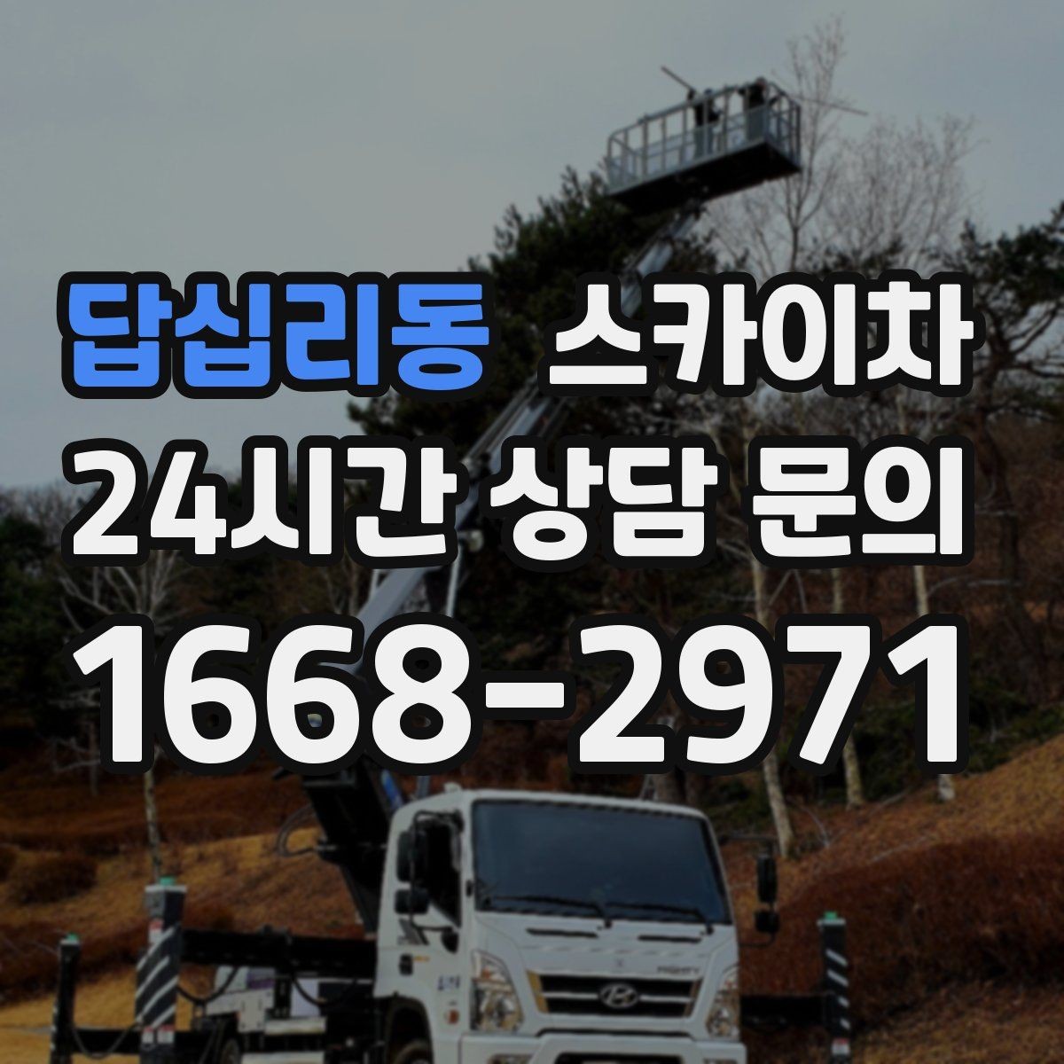 답십리동 스카이차 작업 전 준비하면 좋은 현장 정보 정리