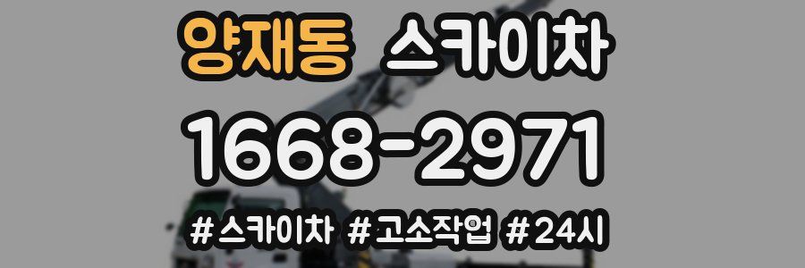 양재동 스카이차