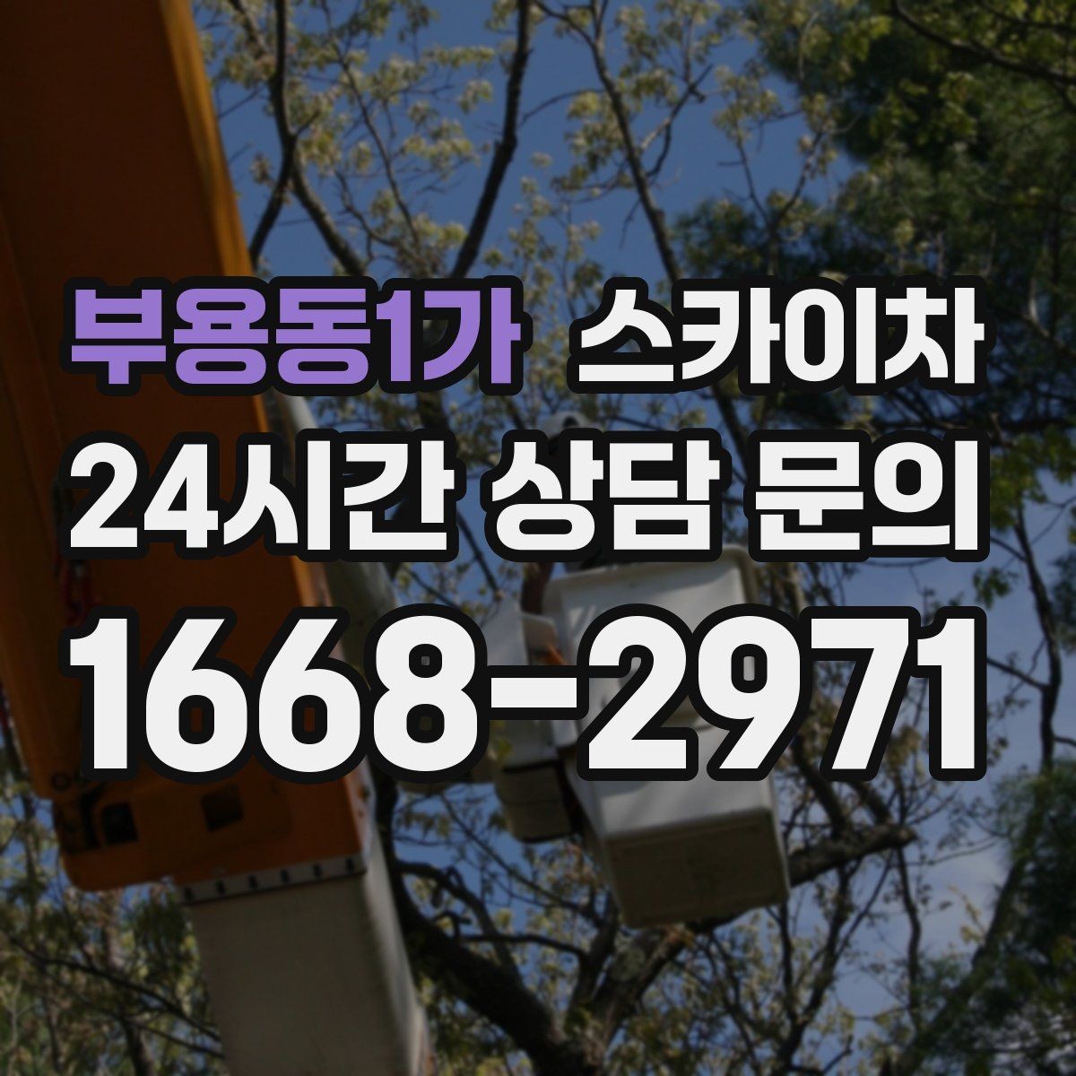 부용동1가 스카이차 작업 구역 통제는 어떻게 해야 할까