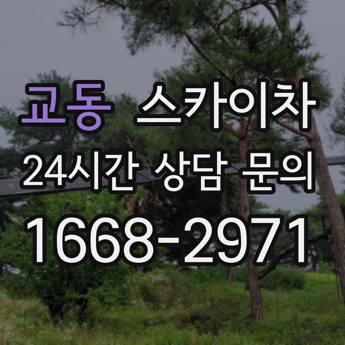 교동 스카이차 보행자 통행이 많은 곳 작업 요령