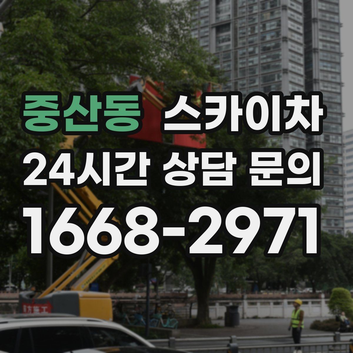 중산동 스카이차 나무 가지 전정 작업에 활용하는 방법