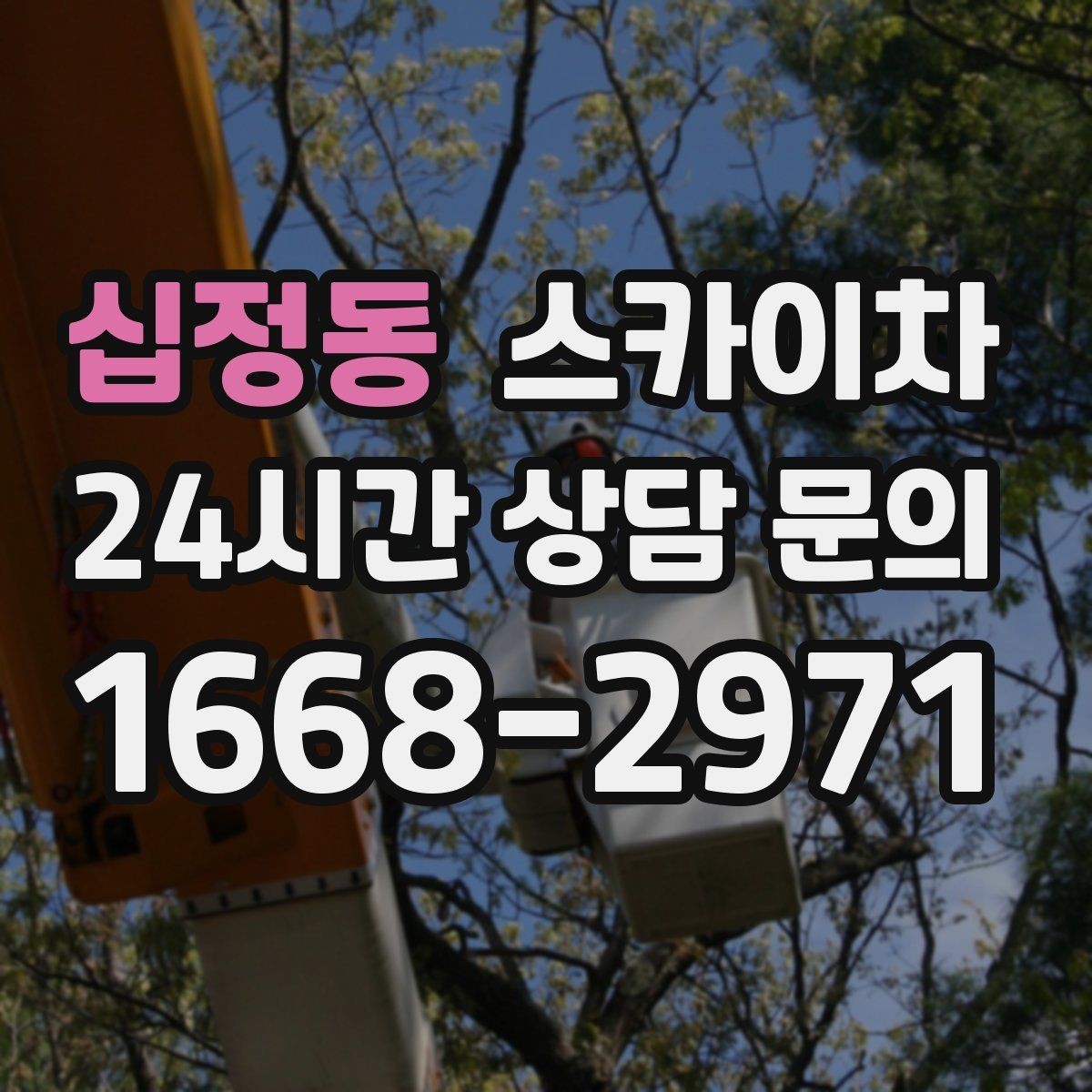 십정동 스카이차 현수막 설치를 깔끔하게 하는 방법
