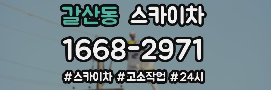 갈산동 스카이차