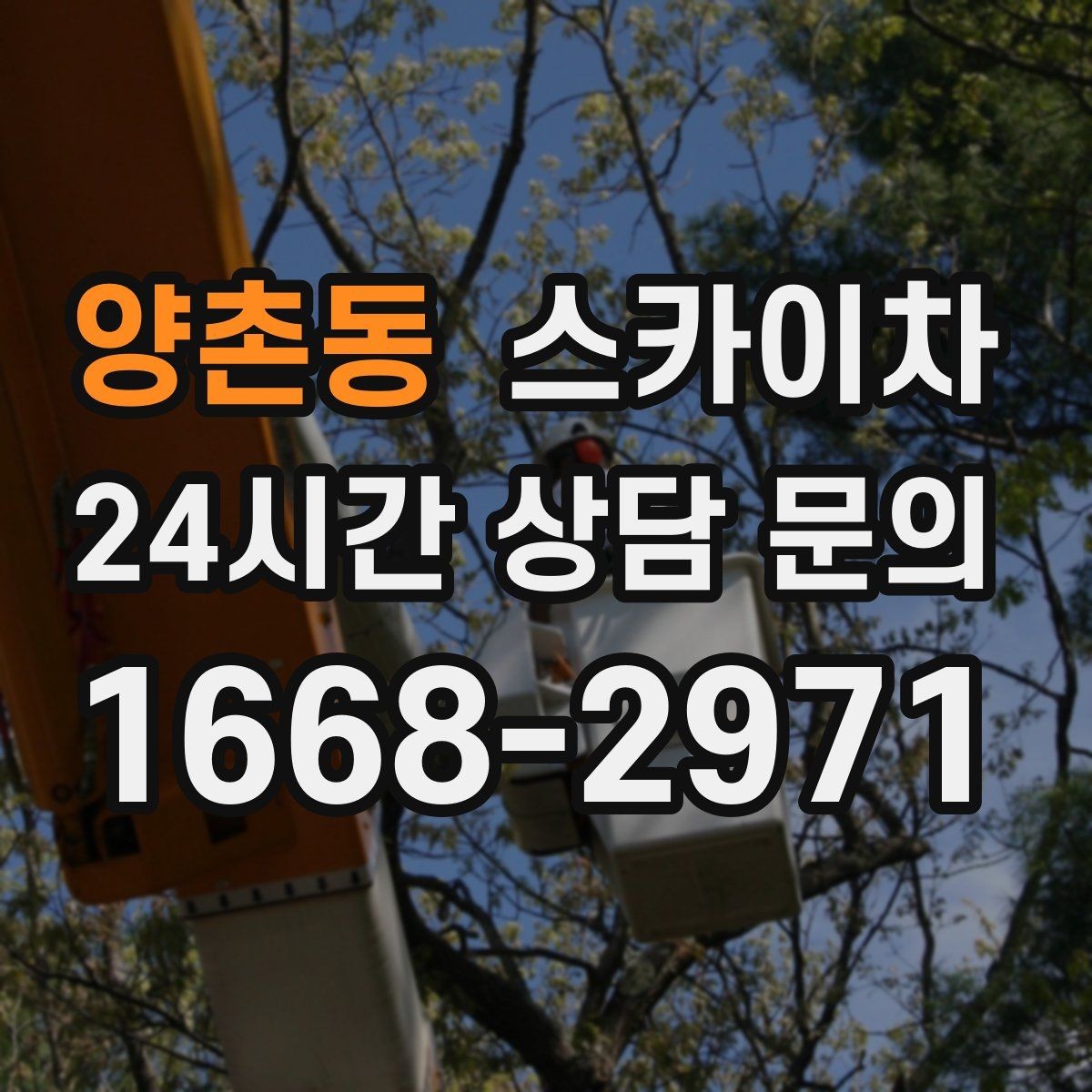 양촌동 스카이차 고소 작업 전에 해야 하는 안전 확인