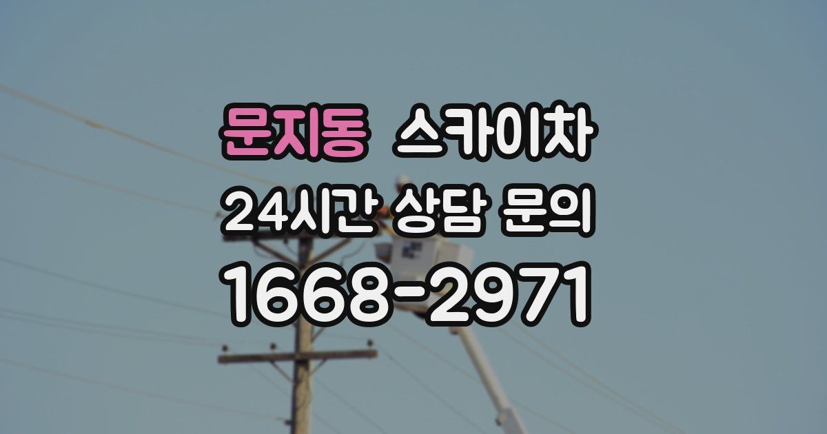 문지동 스카이차