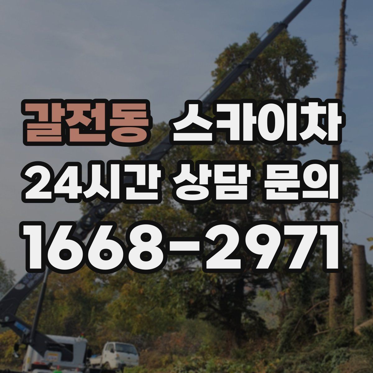 갈전동 스카이차 급한 간판 수리도 일정 맞춰 진행