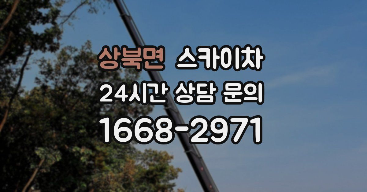 상북면 스카이차