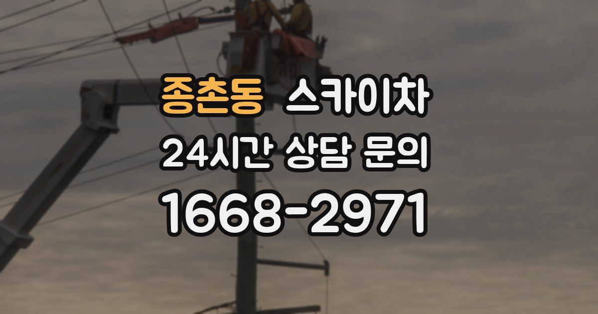 종촌동 스카이차