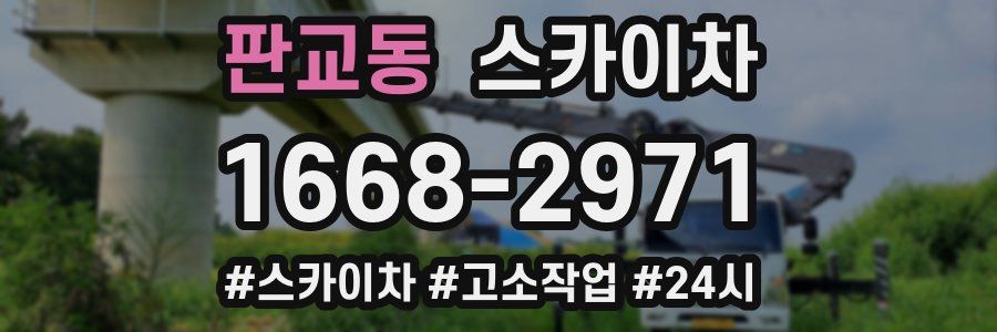 판교동 스카이차