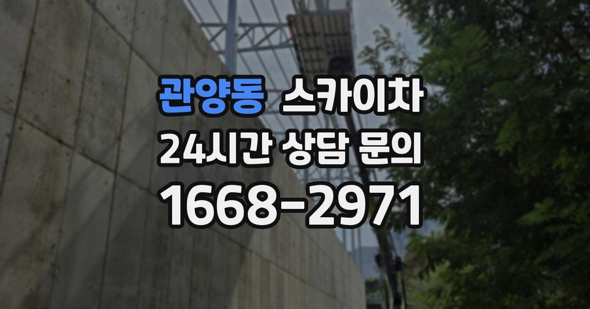 관양동 스카이차