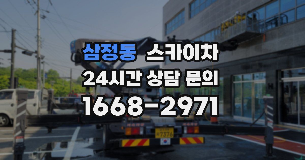 삼정동 스카이차