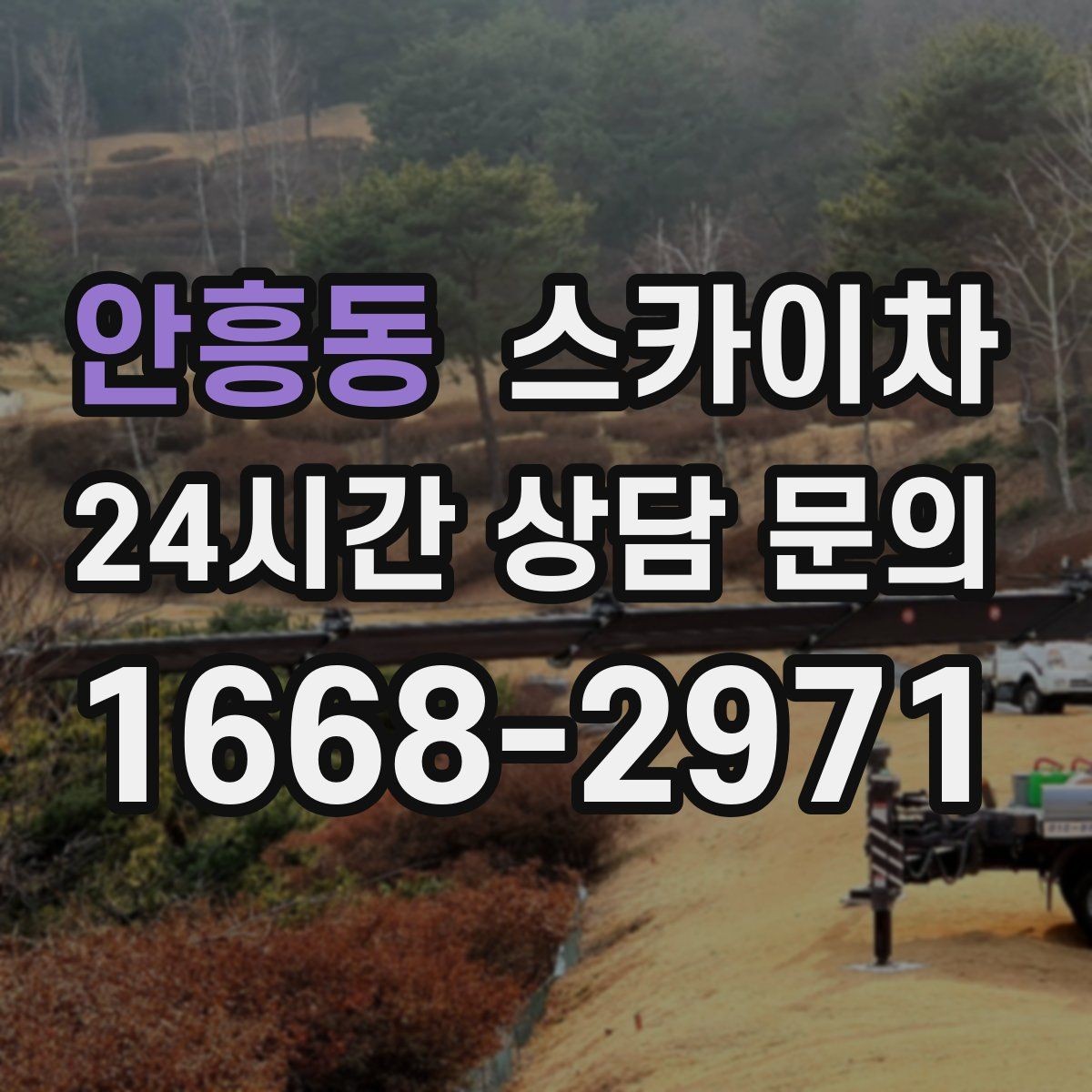 안흥동 스카이차 당일 작업 가능 여부를 결정하는 기준