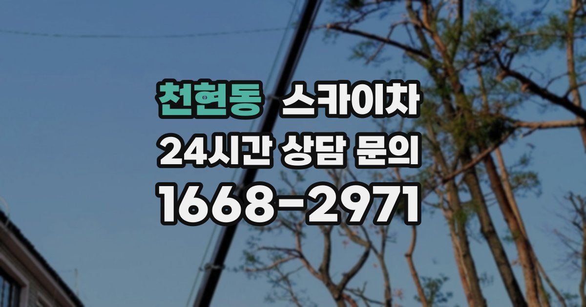 천현동 스카이차