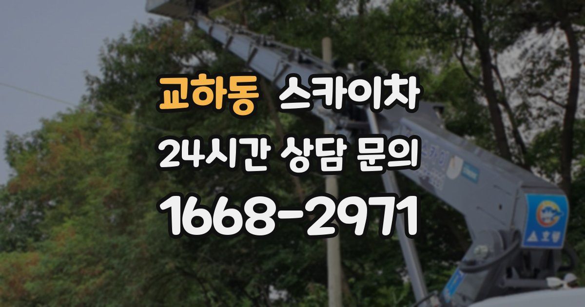 교하동 스카이차