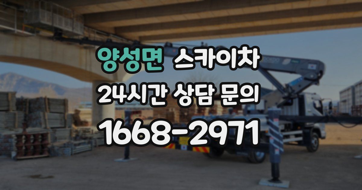 양성면 스카이차