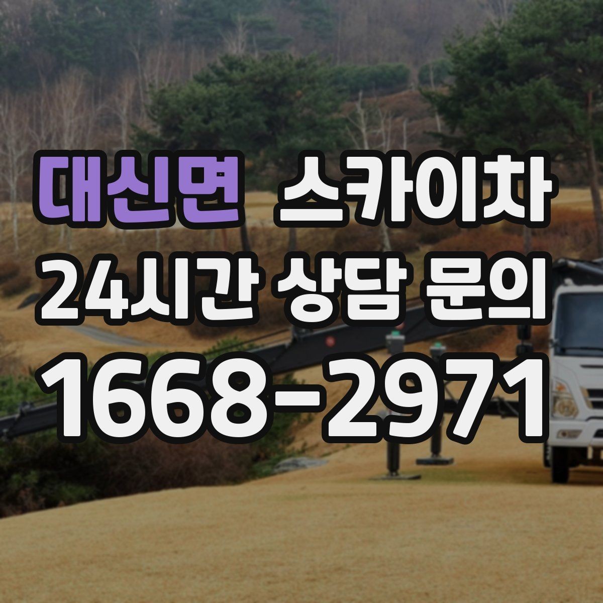 대신면 스카이차 어떤 작업에 가장 많이 쓰일까 활용 사례