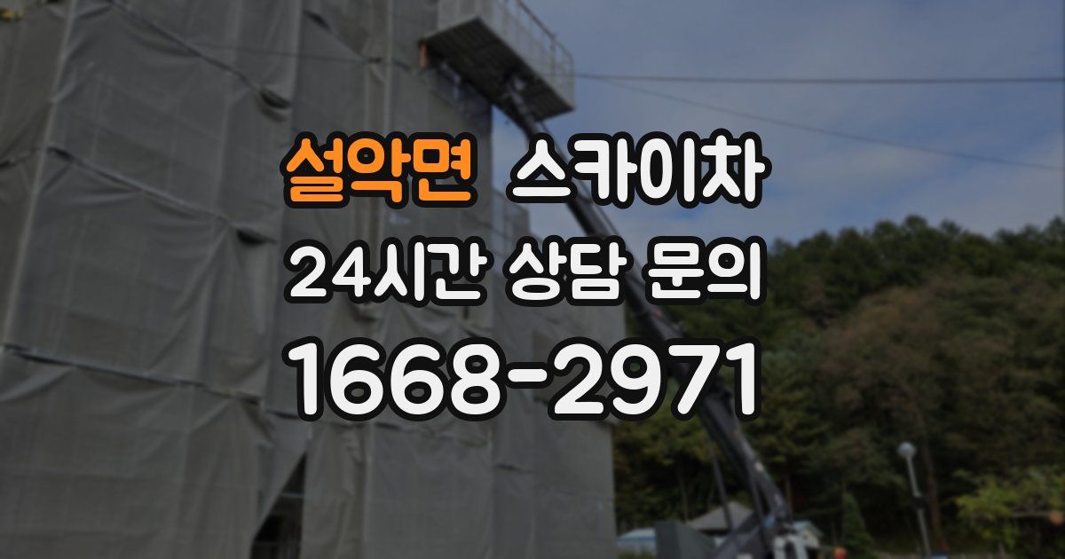 설악면 스카이차