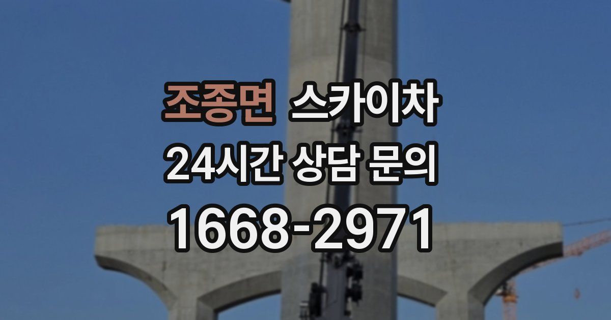 조종면 스카이차