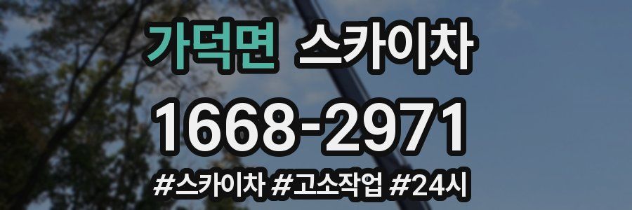 가덕면 스카이차