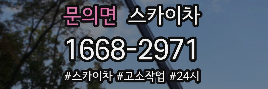 문의면 스카이차