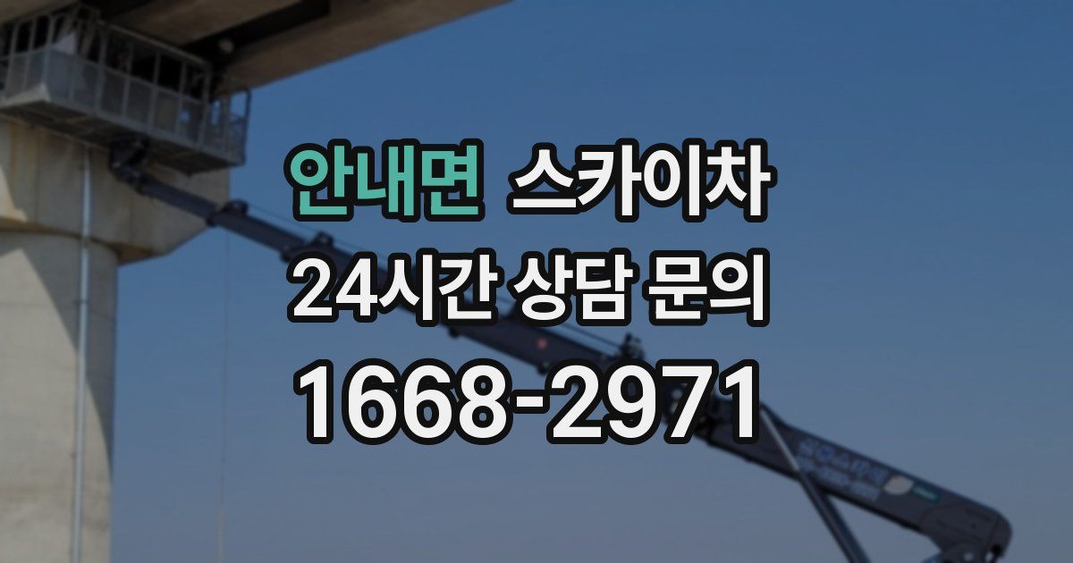 안내면 스카이차