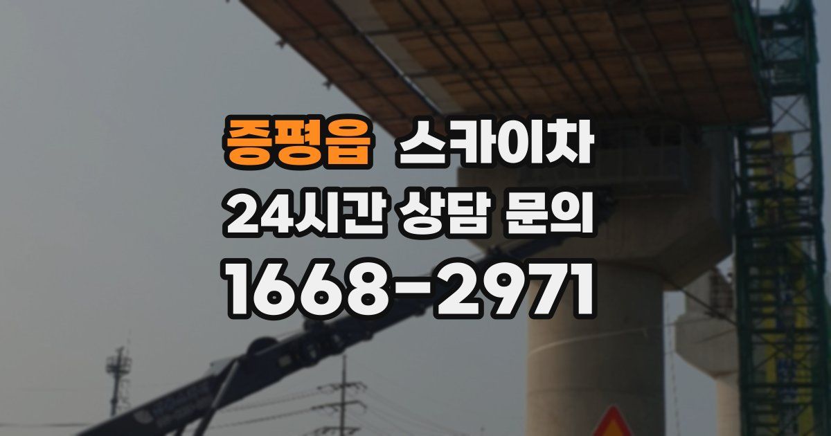 증평읍 스카이차