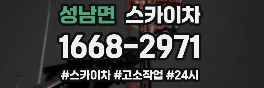 성남면 스카이차