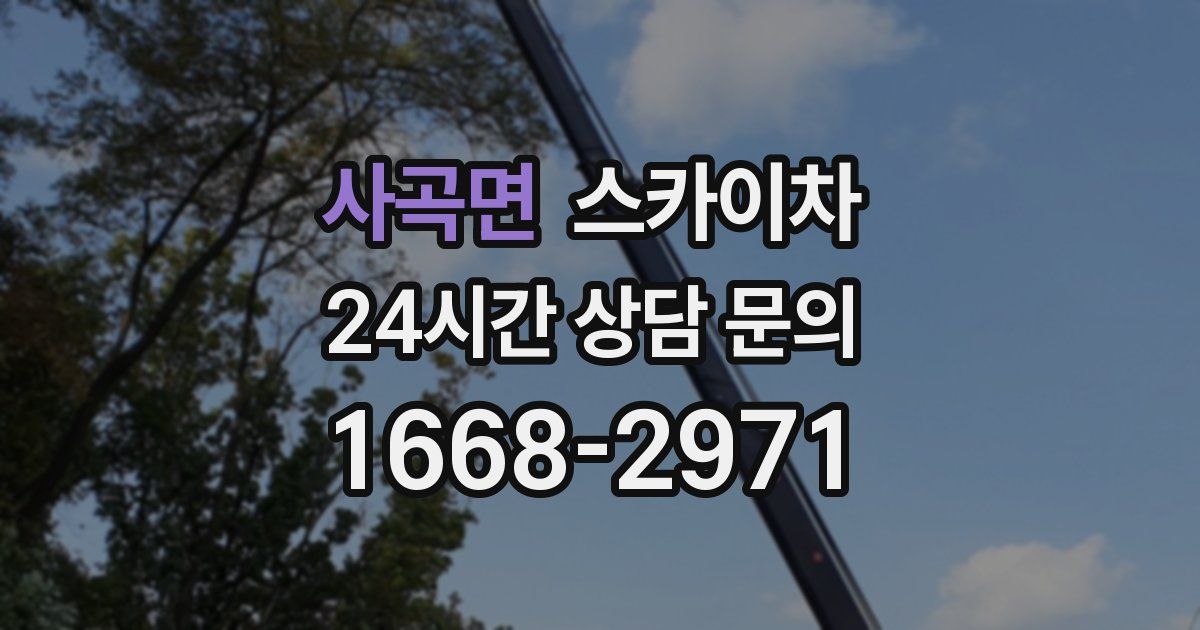 사곡면 스카이차