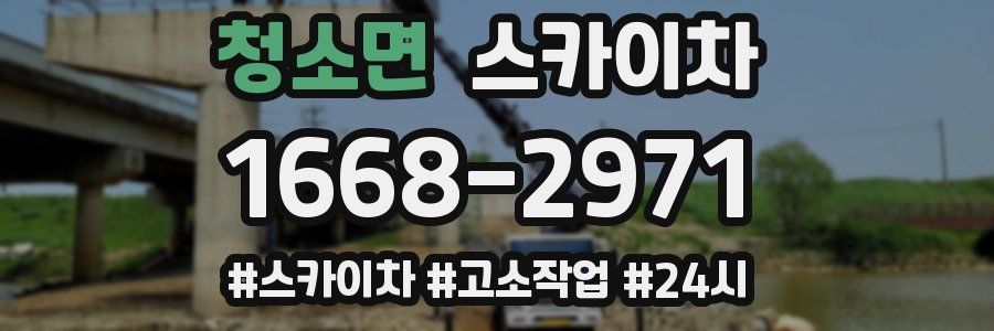 청소면 스카이차