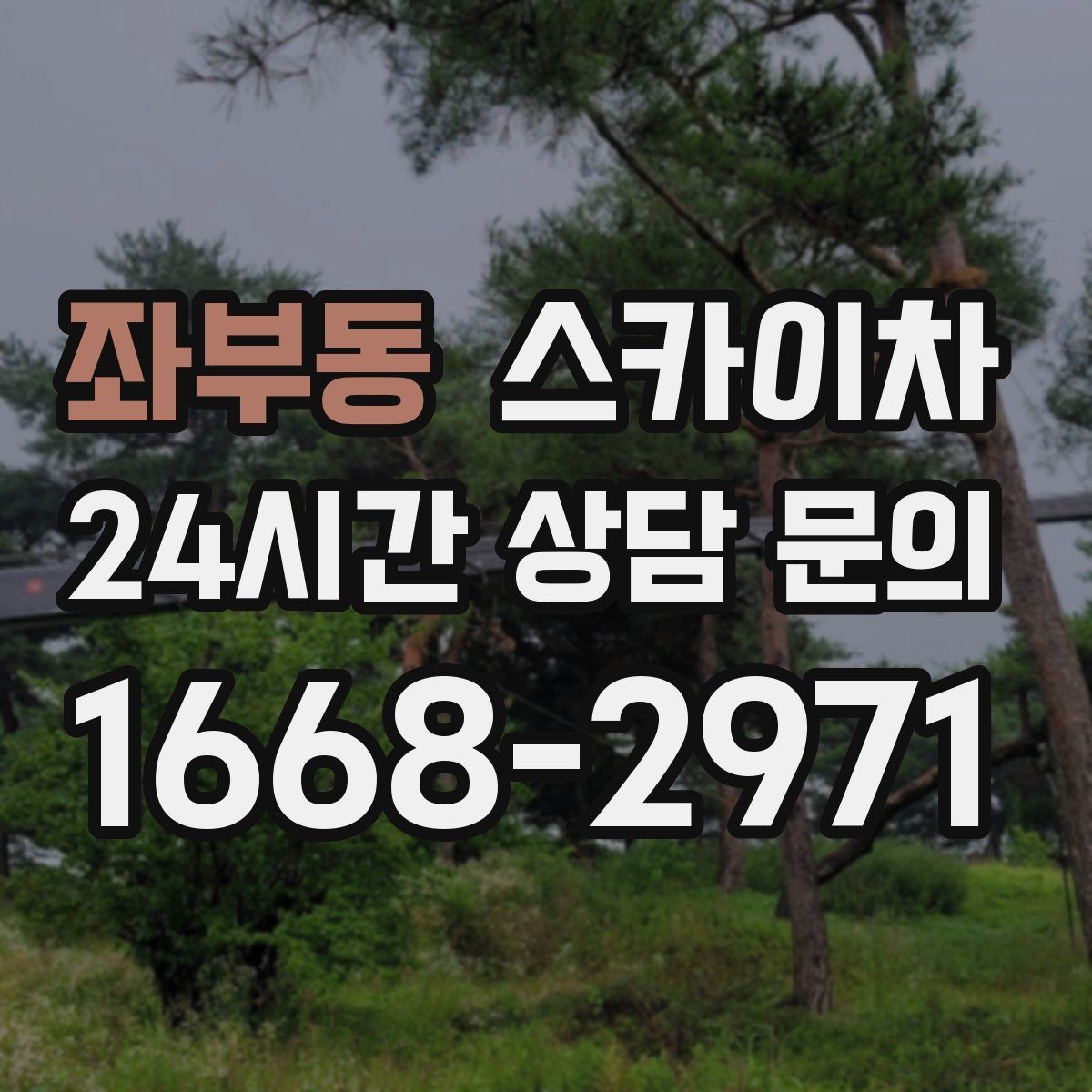 좌부동 스카이차 외벽 타일 들뜸 점검을 안전하게