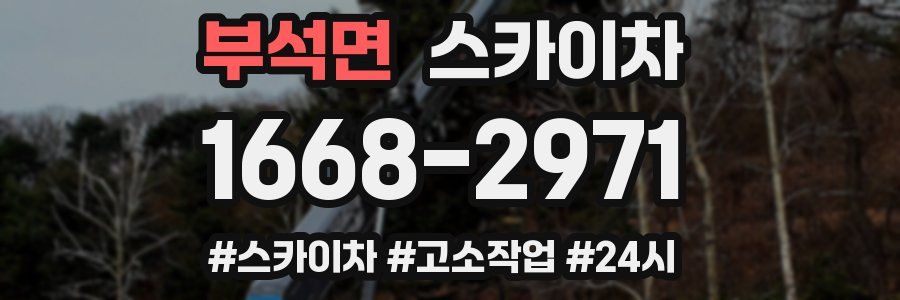 부석면 스카이차