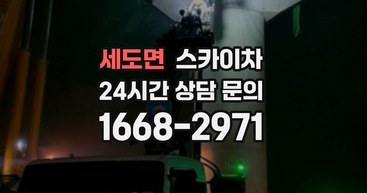 세도면 스카이차