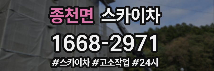 종천면 스카이차