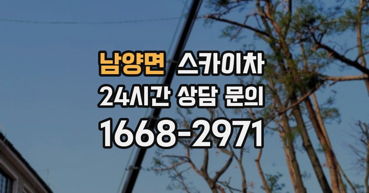 남양면 스카이차