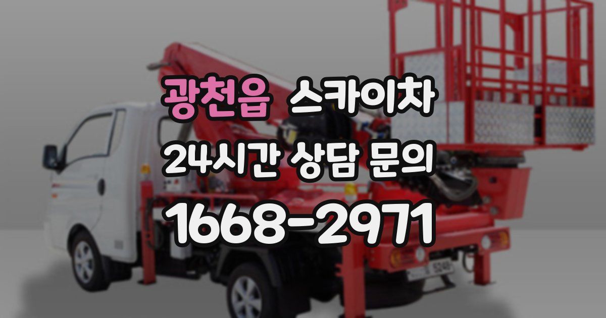 광천읍 스카이차